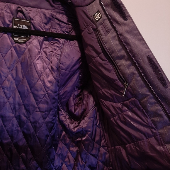 ❌SOLD❌ Baker Deluxe Insulated Ski Jacket Faux Fur Hooded Pinstripe Coat - Picture 10 of 16